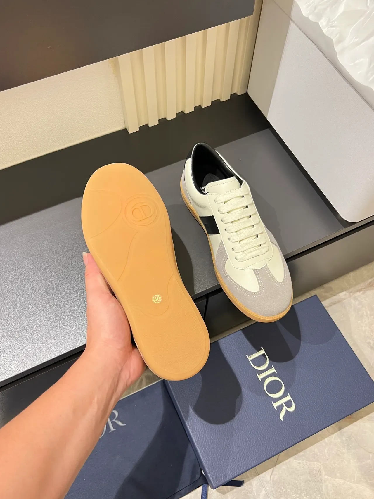 Dior B27 Sneaker Lifestyle en Cuir et Daim Panelés 3