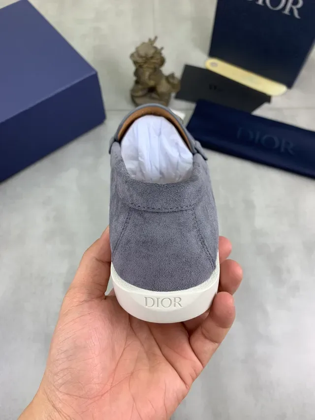 Dior B27 Purple White Suede Upper CD Buckle Hardware Loafer 3