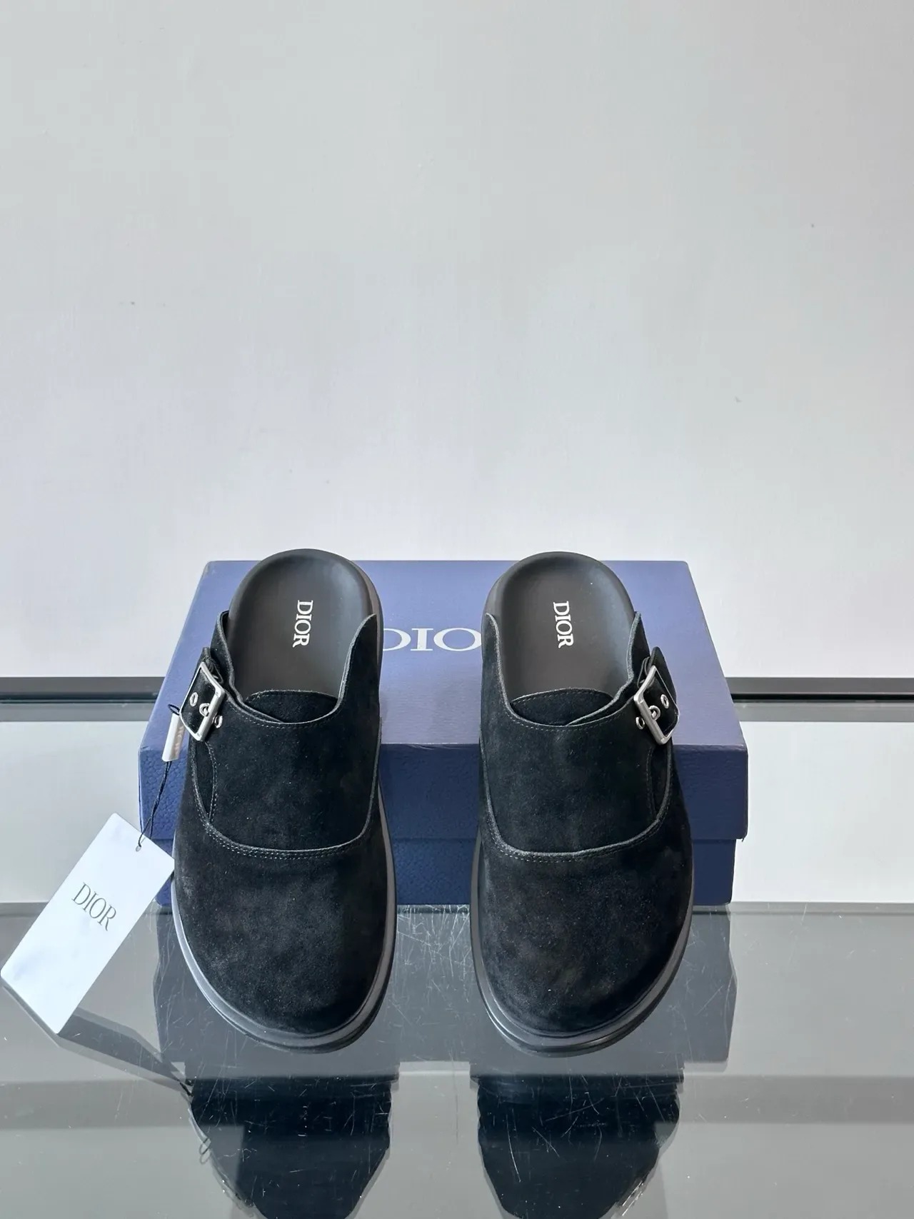 Dior B30 Black Suede Upper Buckle Strap Casual Shoes 3