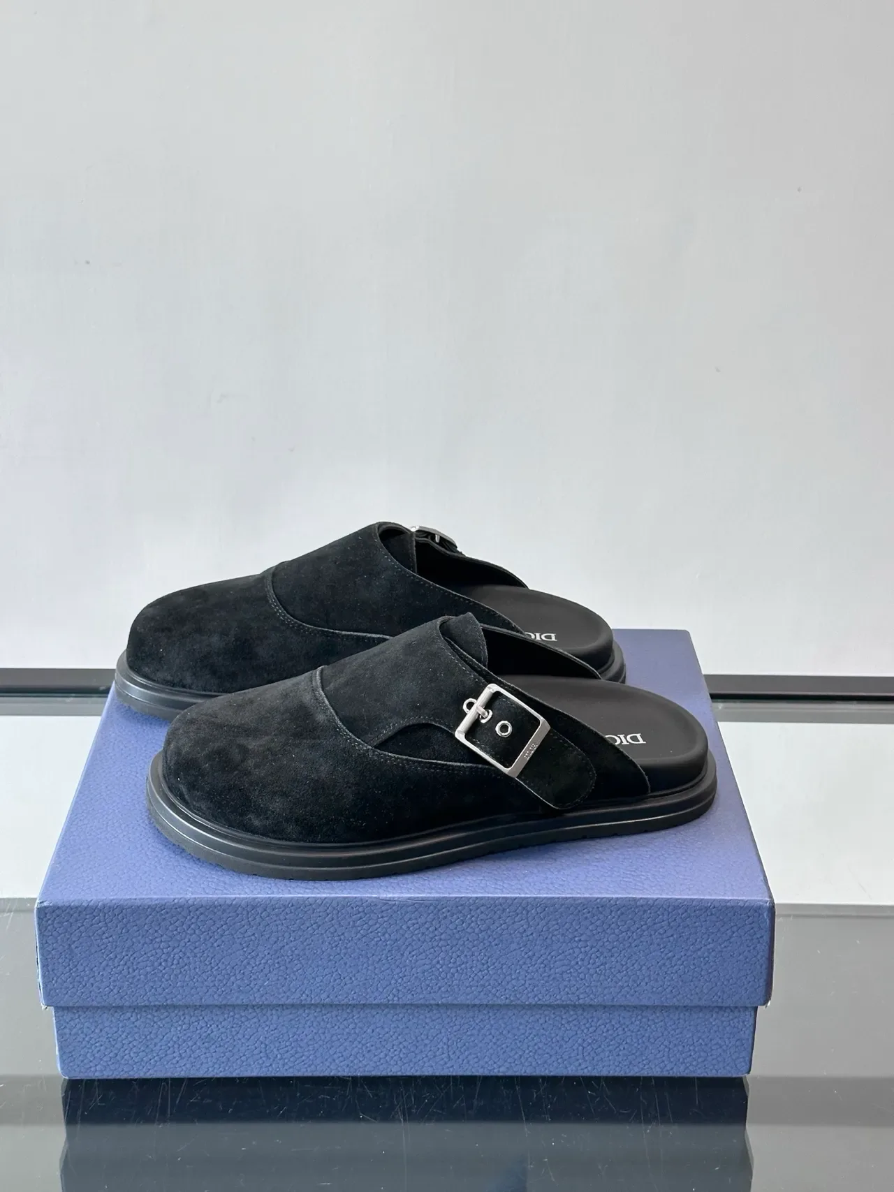 Dior B30 Black Suede Upper Buckle Strap Casual Shoes 4