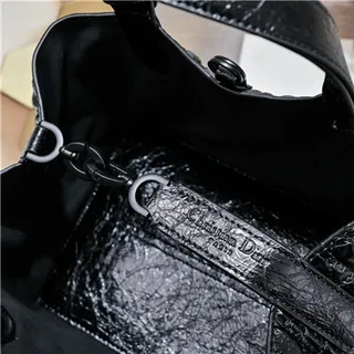 Dior Book Tote Pink Quilted Diamond Stitching Rolled Leather Handles Tote Bag 16