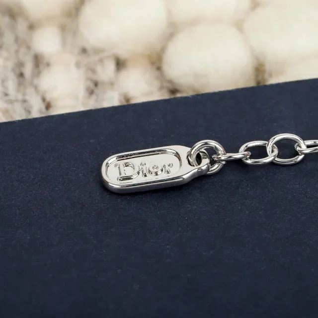 Dior Bow and CD Logo Double-Chain Necklace 3