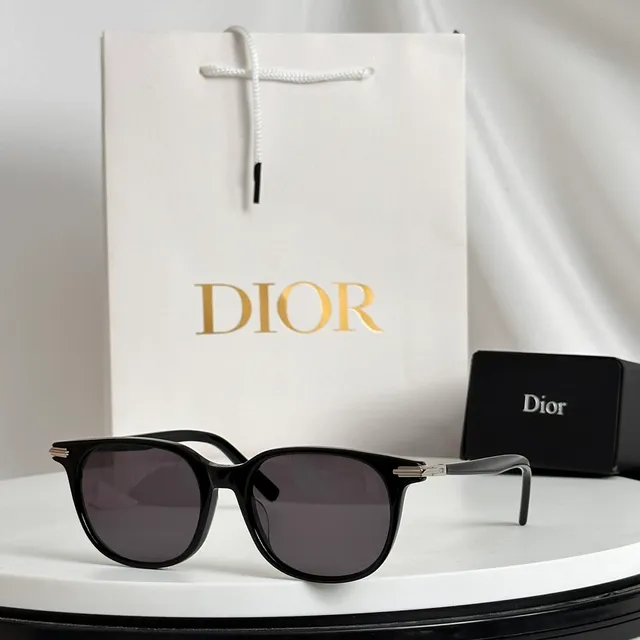 Dior Brown Gold Tortoiseshell Acetate Hardware Sunglasses 5