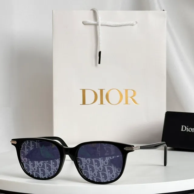 Dior Brown Gold Tortoiseshell Acetate Hardware Sunglasses 9