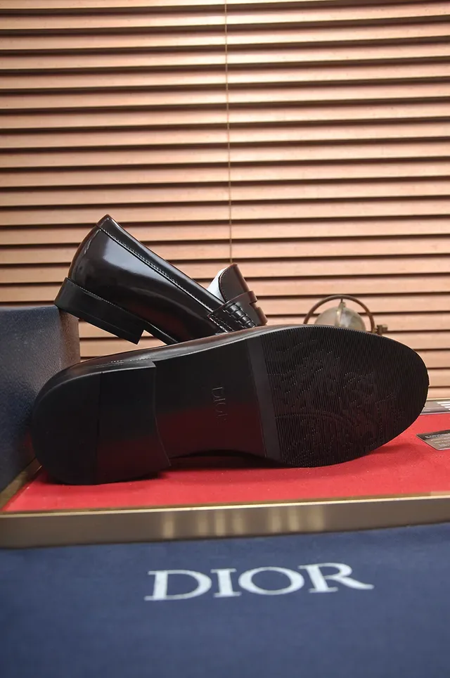 Dior Burgundy Patent Leather Penny Loafer Loafers 3