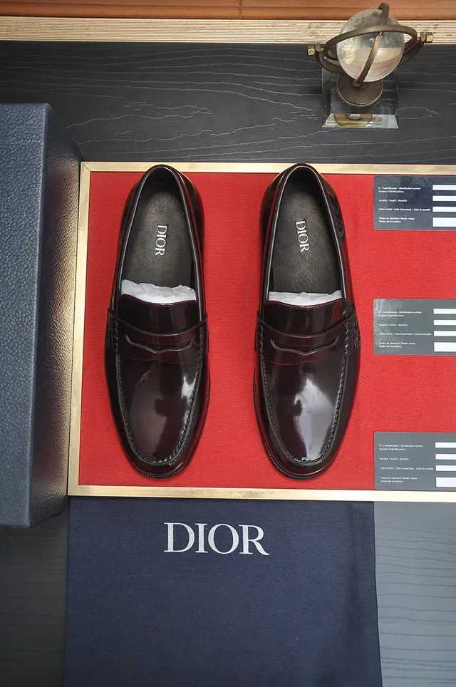 Dior Burgundy Patent Leather Penny Loafer Loafers 5