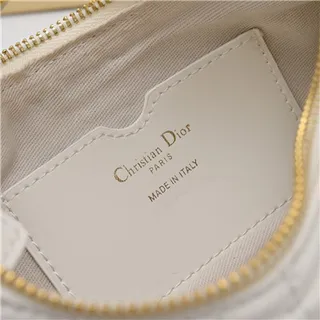 Dior Caro Monogram Canvas Black and Beige Underarm Bag 3
