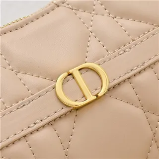 Dior Caro Monogram Canvas Black and Beige Underarm Bag 15
