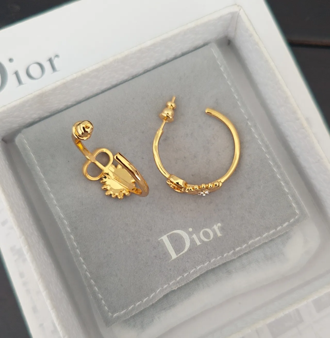 Dior La D de Pink Gold Pearl Strand Bow Charm Bracelet 4