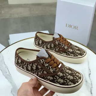 Dior Monogram Canvas Low-Top Lifestyle Sneakers