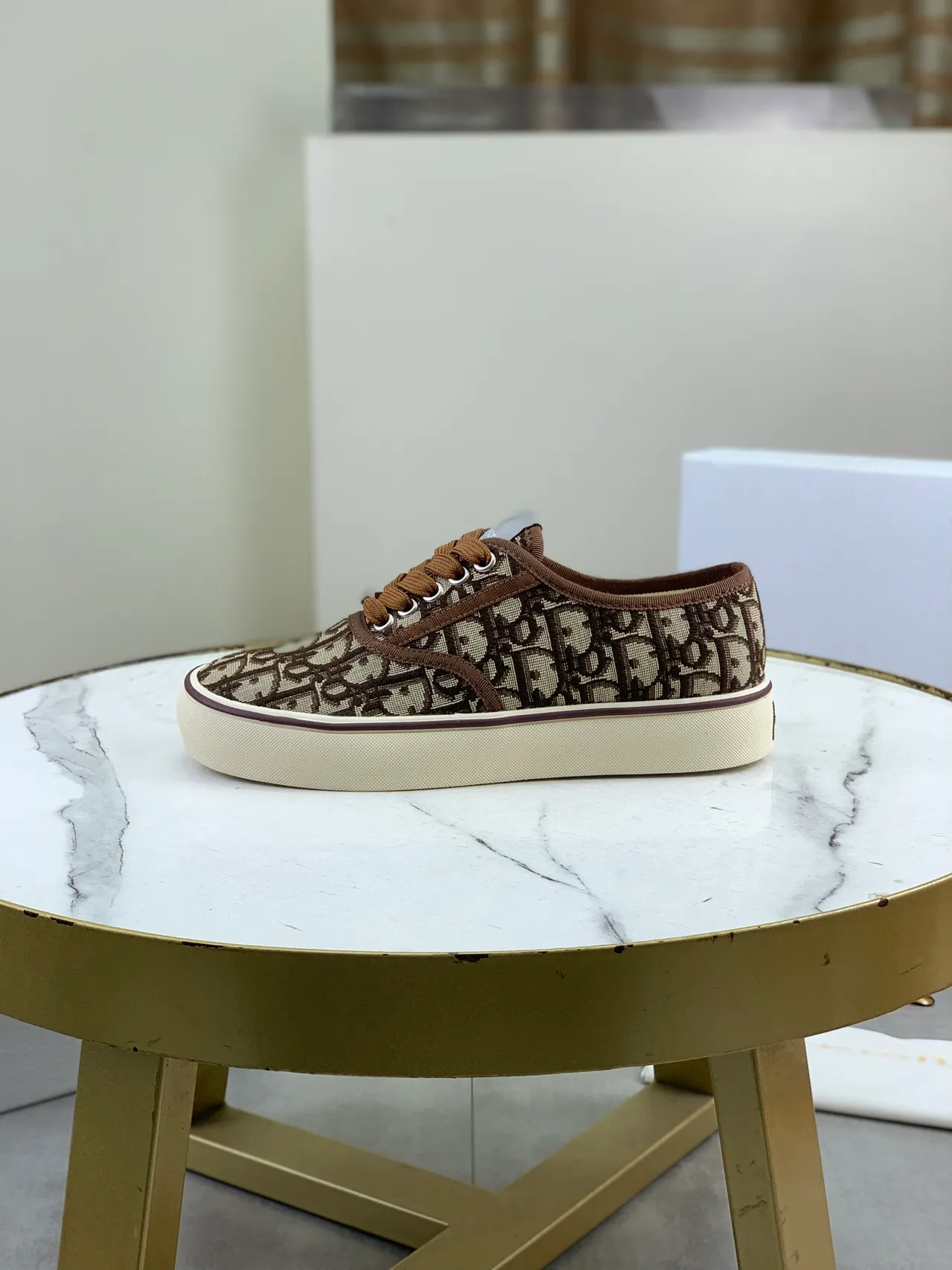 Dior Monogram Canvas Low-Top Lifestyle Sneakers 5