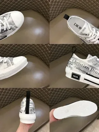 Dior Newspaper-Print Low-Top Lifestyle Sneakers 3