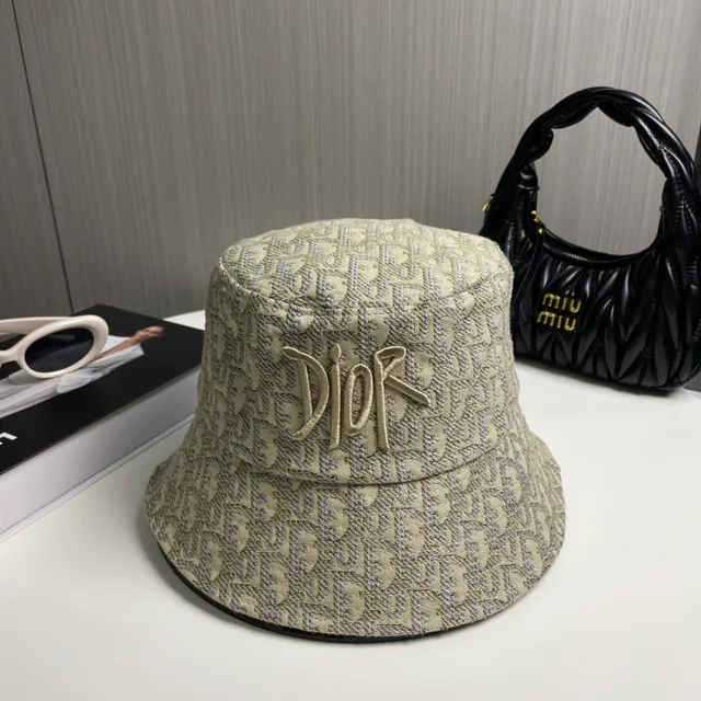 Dior Oblique Jacquard Embroidered Bucket Hat 2