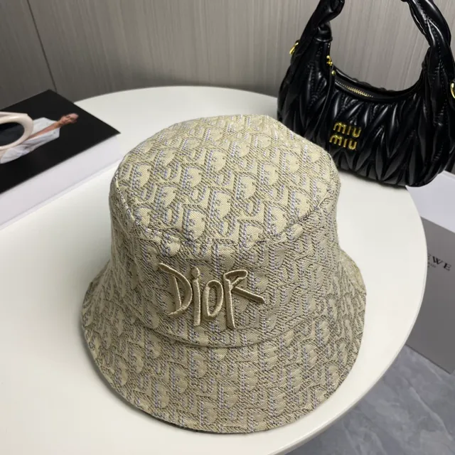 Dior Oblique Jacquard Embroidered Bucket Hat 6