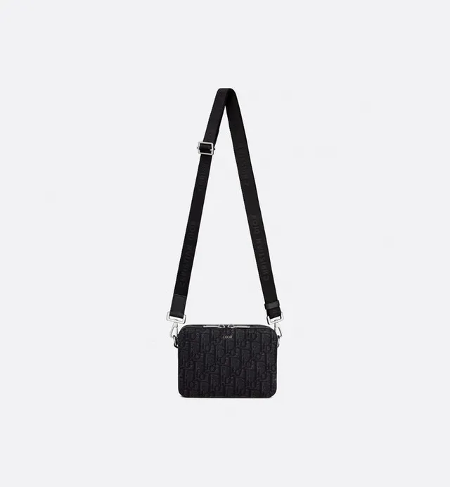Dior Oblique Jacquard Bolsa mensageira cinza 11