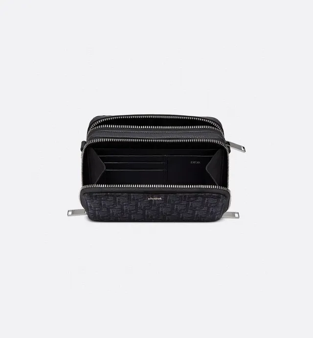 Dior Oblique Jacquard Bolsa mensageira cinza 12