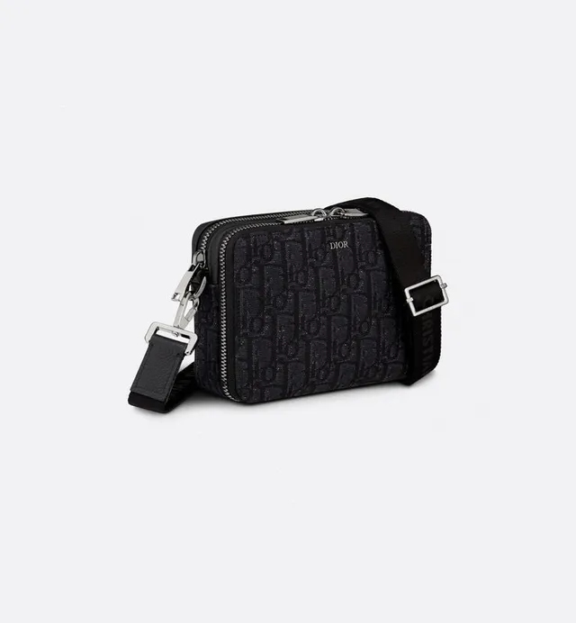 Dior Oblique Jacquard Bolsa mensageira cinza 13