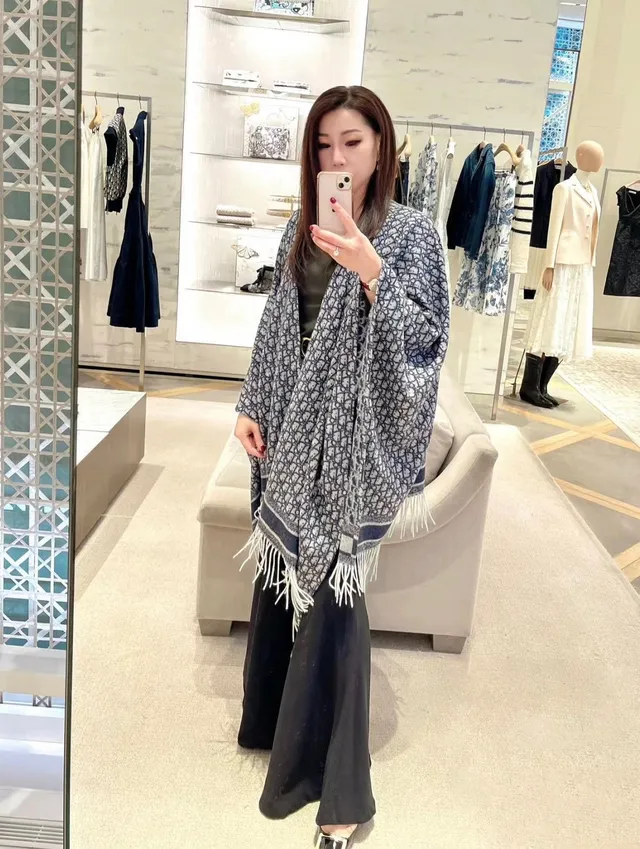 Dior Oblique Monogram وشاح كشمير مفرز 3