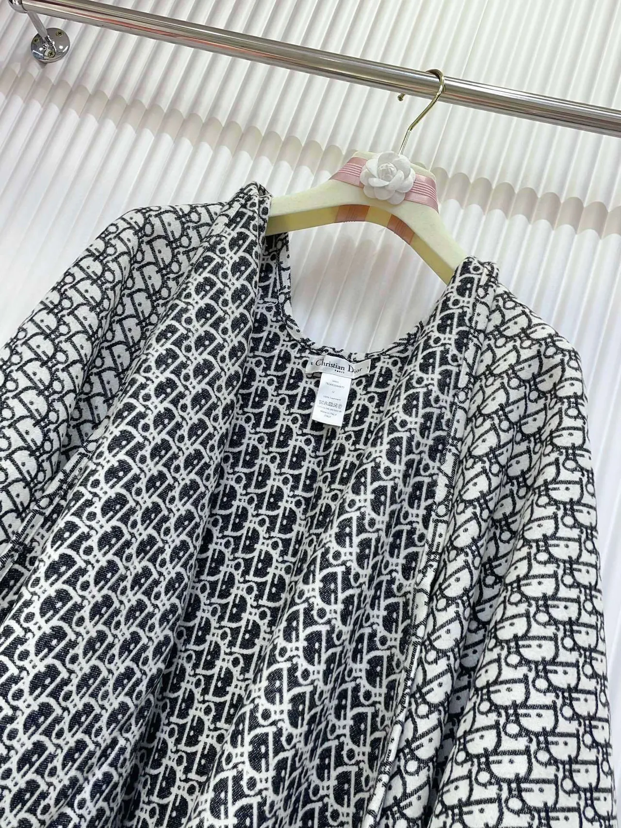 Dior Oblique Monogram وشاح كشمير مفرز 5
