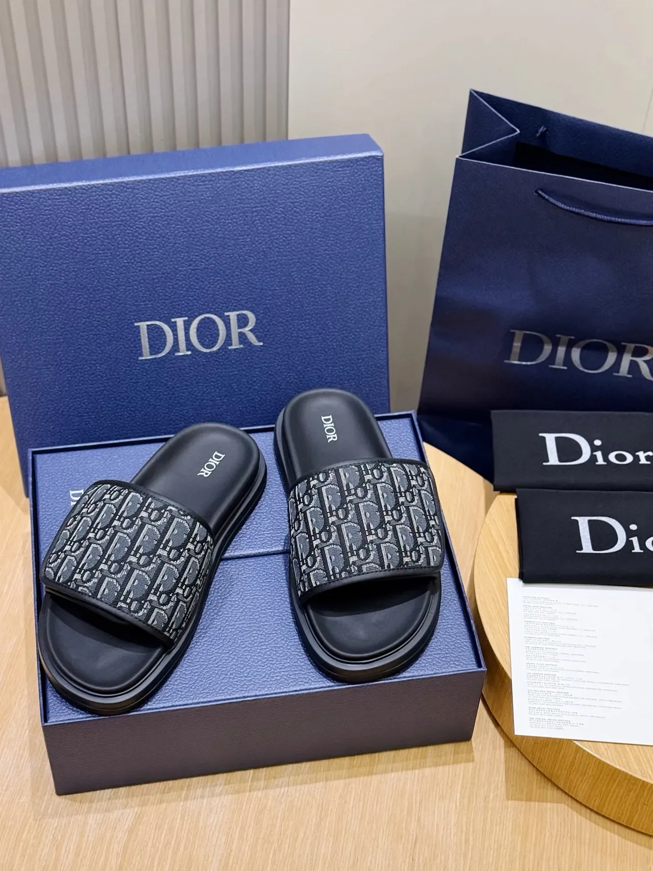 Dior Oblique Monogram Platform Slide Slippers 3