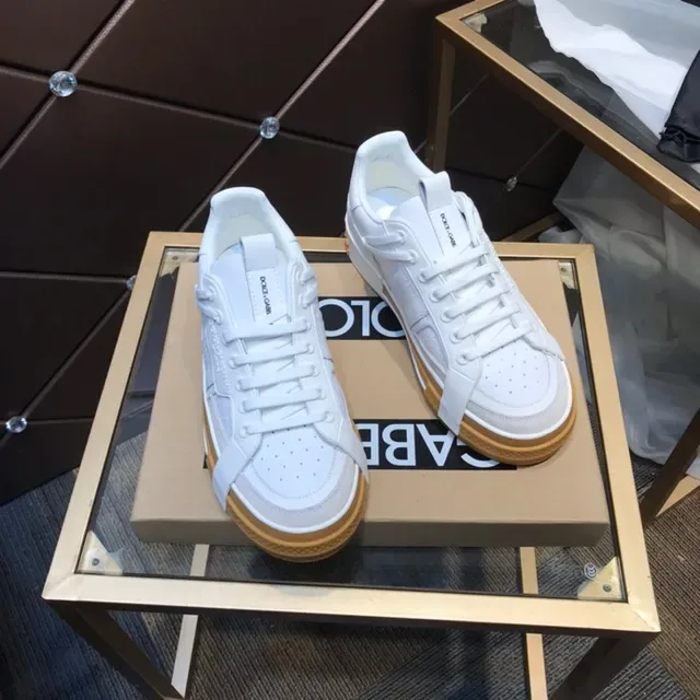 Dolce & Gabbana White Perforated Strap Lifestyle Sneakers 2