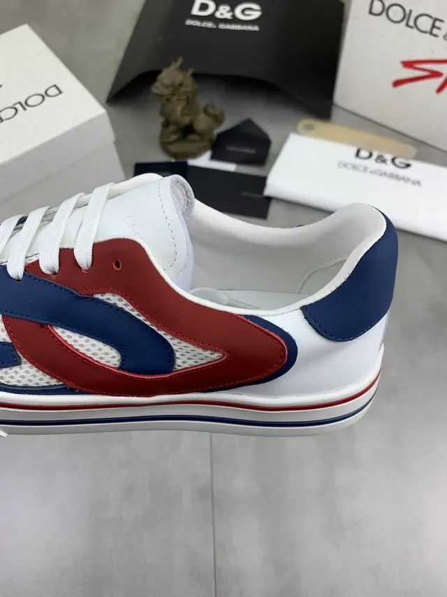 Dolce & Gabbana Color-Block Mesh Low-Top Sneakers 3