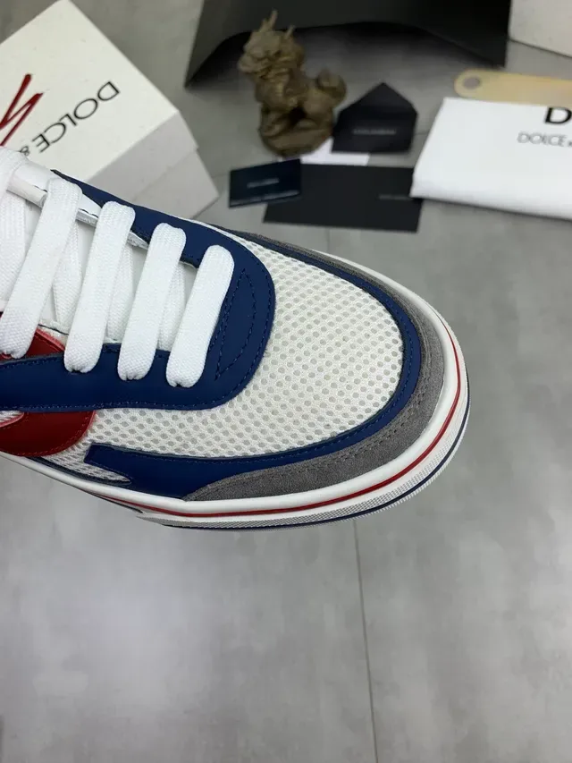 Dolce & Gabbana Color-Block Mesh Low-Top Sneakers 4