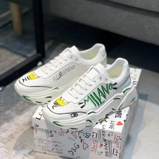 Dolce & Gabbana Graffiti-Print Chunky Sneakers