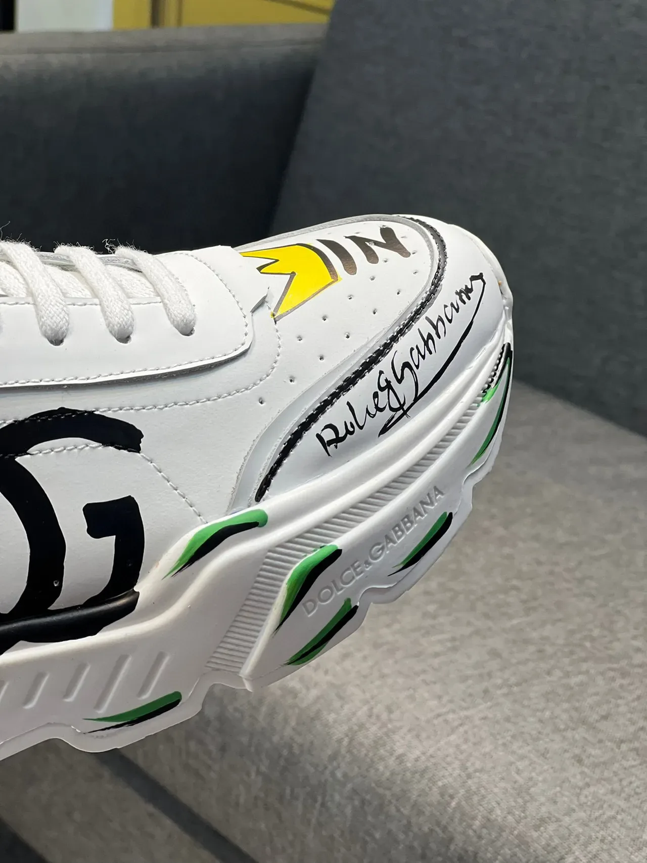 Dolce & Gabbana Graffiti-Print Chunky Sneakers 2