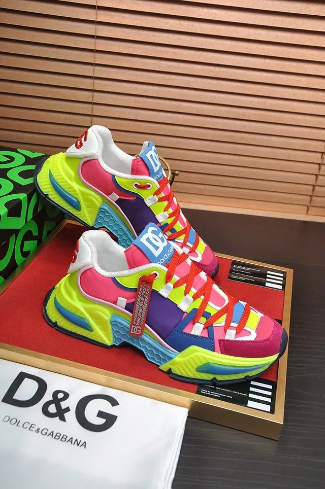 Dolce & Gabbana Multicolor Color-Blocked Sole Chunky Sneakers 6