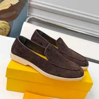 Dolce & Gabbana Portofino Brown Suede Loafers