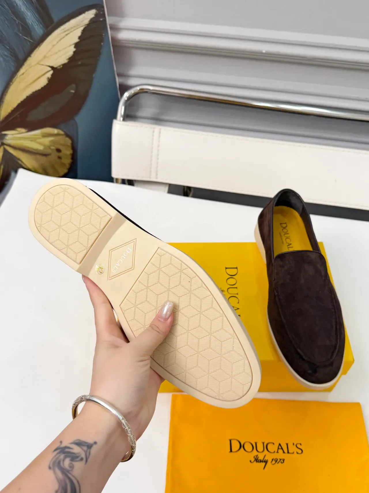 Dolce & Gabbana Portofino Mocassins Daim Marron 2