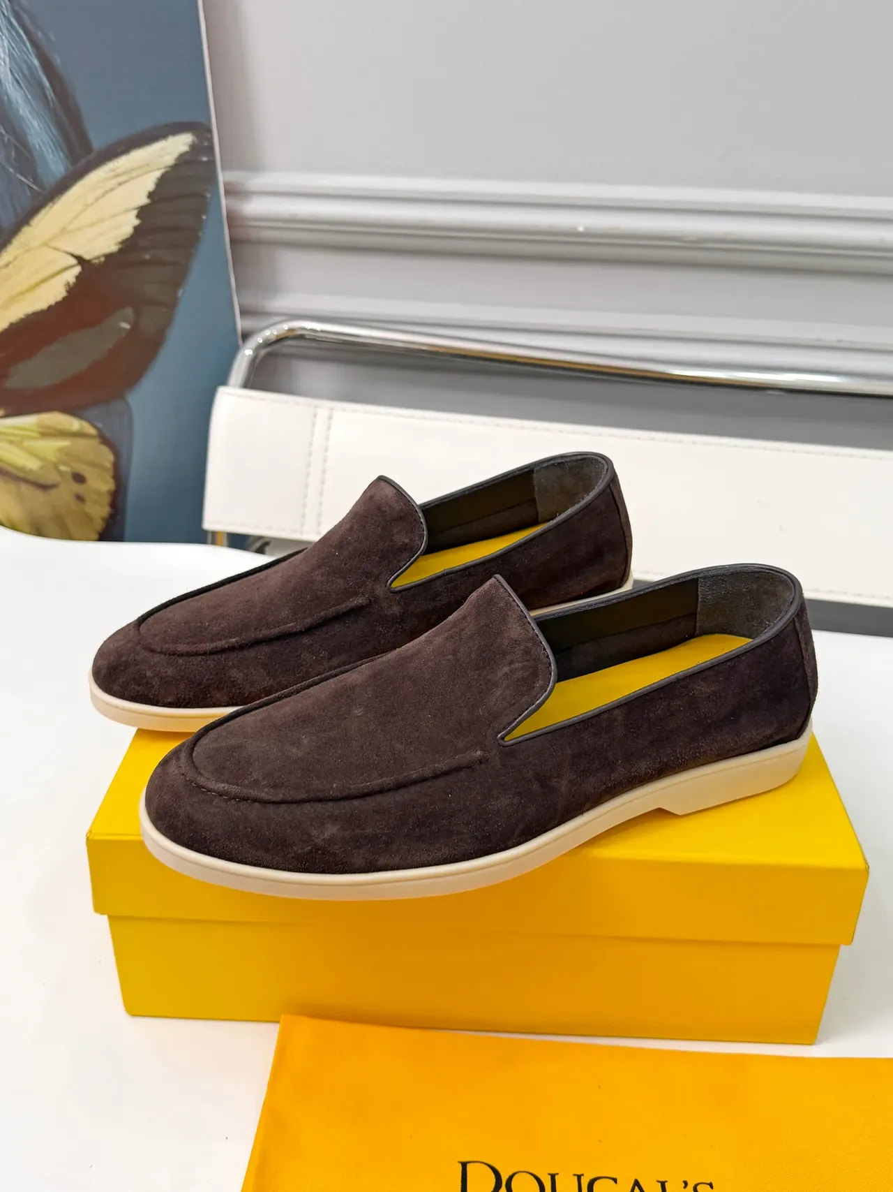 Dolce & Gabbana Portofino Mocassins Daim Marron 4