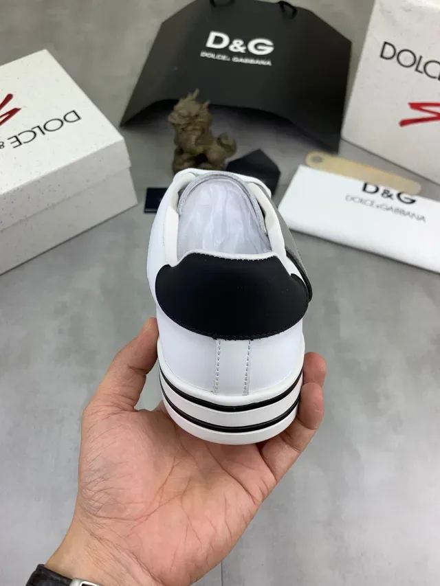 Dolce & Gabbana White Black Gray sneakers lifestyle 3