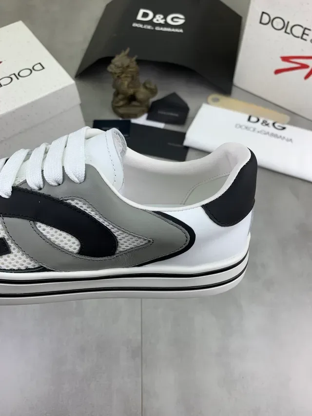 Dolce & Gabbana White Black Gray sneakers lifestyle 4