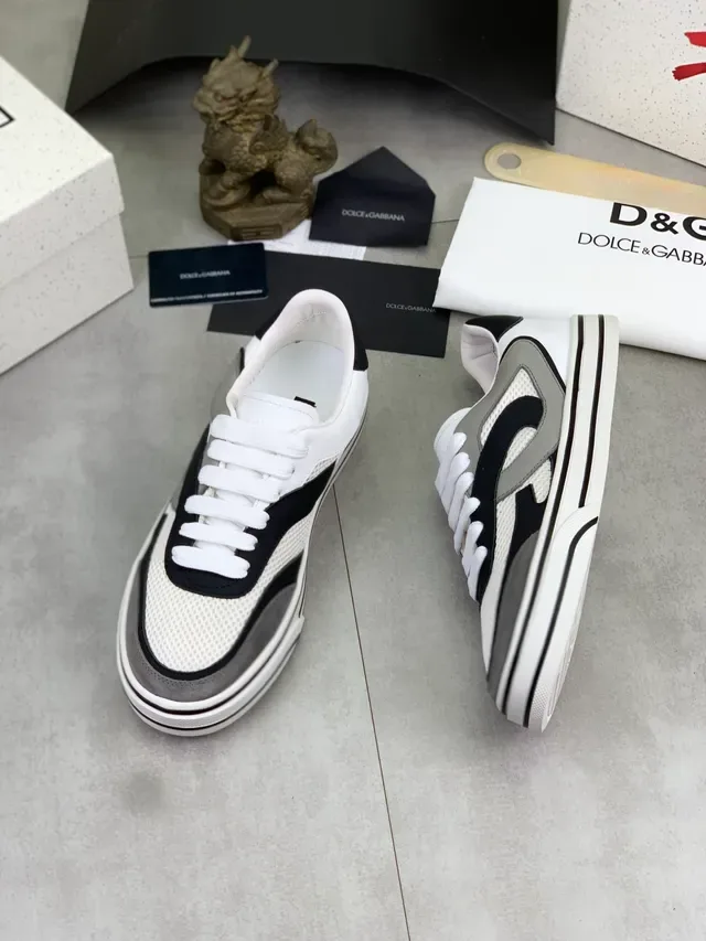 Dolce & Gabbana White Black Gray sneakers lifestyle 5