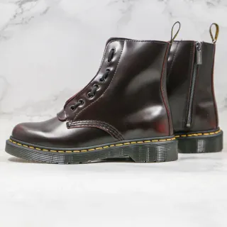 Dr. Martens 1460 Burgundy Polished Leather Martin Boots