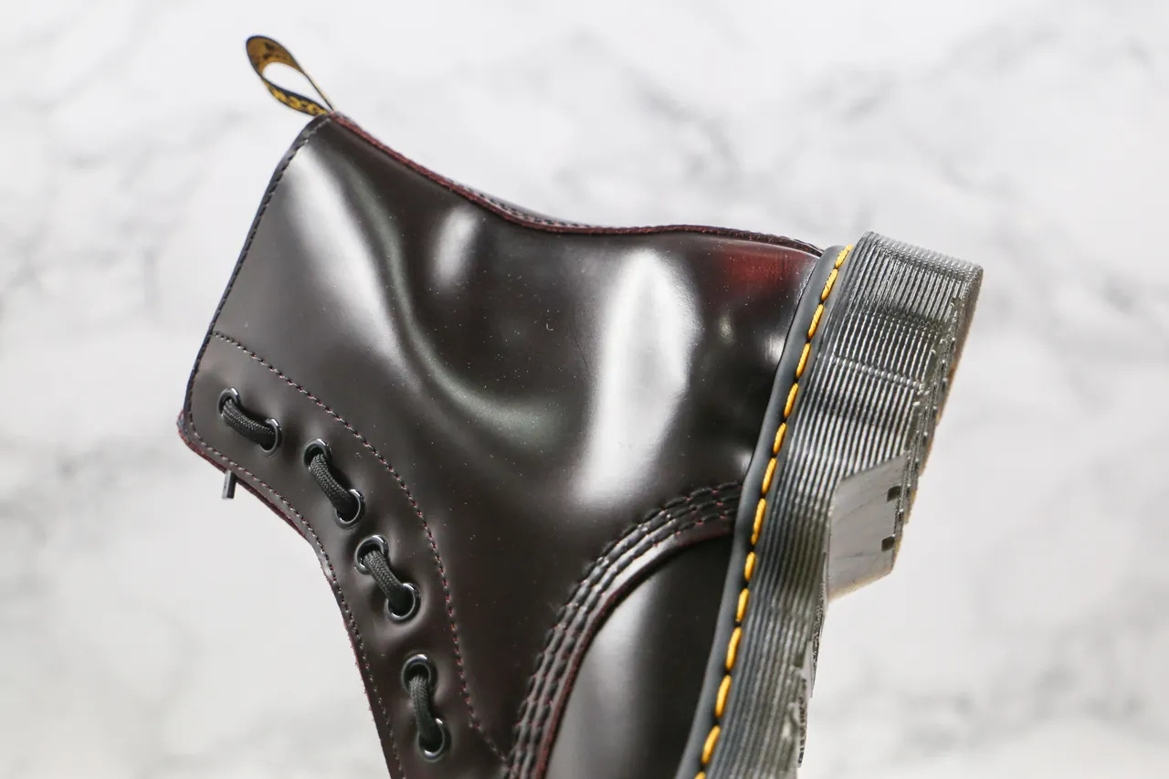 Dr. Martens 1460 Bordeaux Cuir Poli Bottes Martin 4