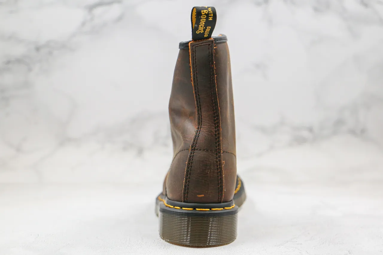 Dr. Martens 1460 Distressed Brown Leather 8-Eyelet Martin Boot 3