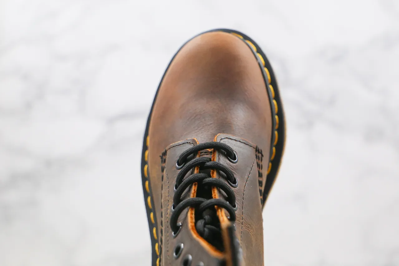 Dr. Martens 1460 Distressed Brown Leather 8-Eyelet Martin Boot 4
