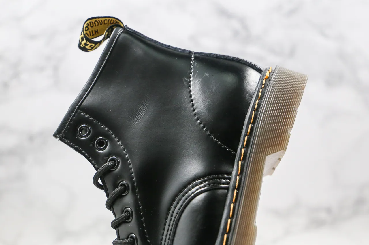 Dr. Martens 1460 亮面黑色皮革 8眼 马丁靴 9