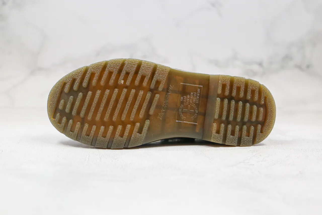 Dr. Martens 1461 Black Yellow Smooth Leather 3-Eyelet Lacing Oxford Shoes 2