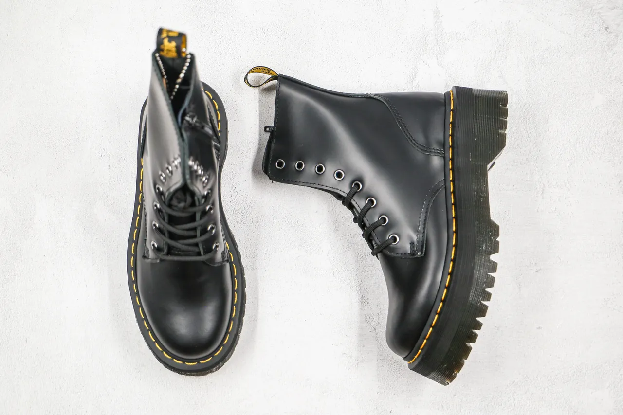 Dr. Martens Jadon Bottes Martin Semelle Plateforme 8-Eyelet Lace-Up Bottes Martin 7