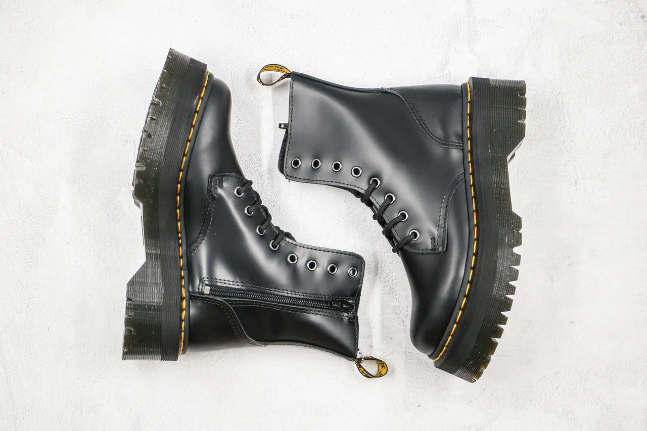 Dr. Martens Jadon Bottes Martin Semelle Plateforme 8-Eyelet Lace-Up Bottes Martin 10