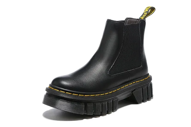 Dr. Martens Jadon Platform Black Chelsea Boots 3