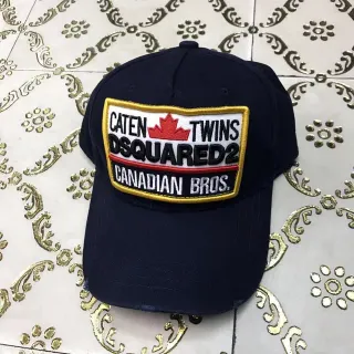 Dsquared2 Canadian Bros. Embroidered Patch Navy Baseball Cap