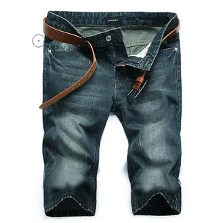 Dsquared2 ICON Blue Brown Mid-Rise Distressed Wash Shorts 3