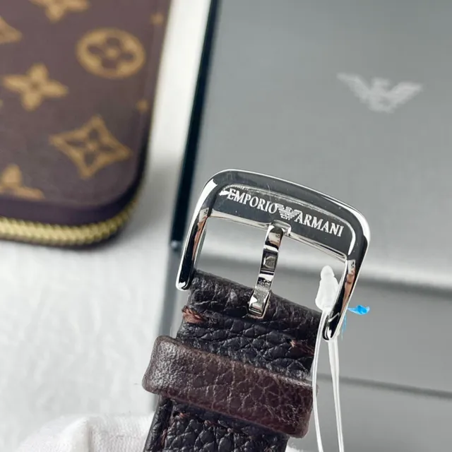 Emporio Armani Meccanico Squelette Silver-Tone Montre Mécanique 2