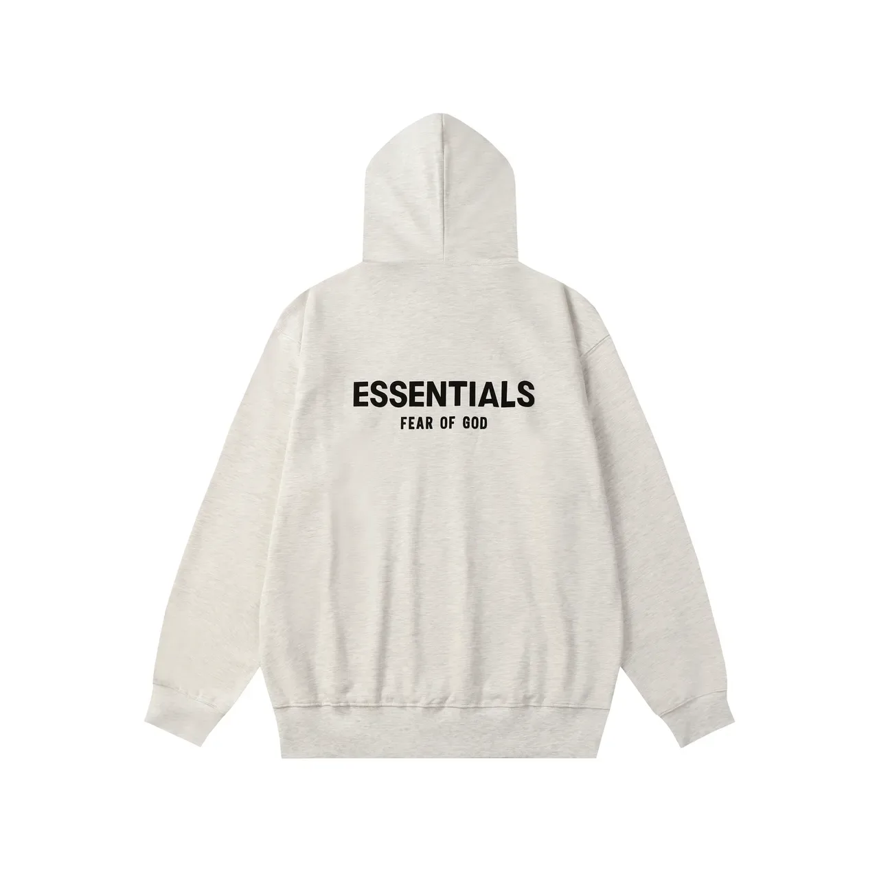 Fear of God Essentials काला भूरा ओवरसाइज्ड फिट मिनिमलिस्ट लॉगो प्लेसमेंट हूडी 2