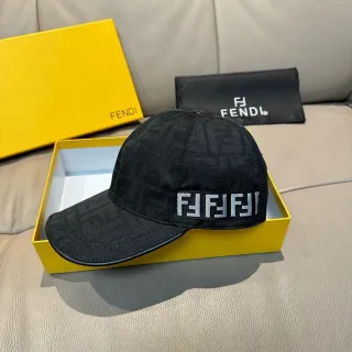 Fendi FF Monogram सेलाई Logo বেসবল ক্যাপ